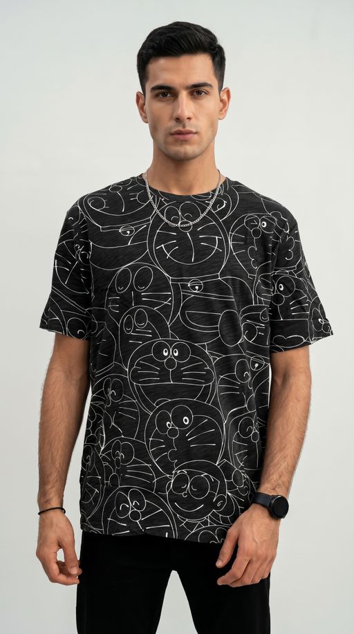 T-shirt À Motifs Manga Style Dessin "doraemon" thumbnail 2