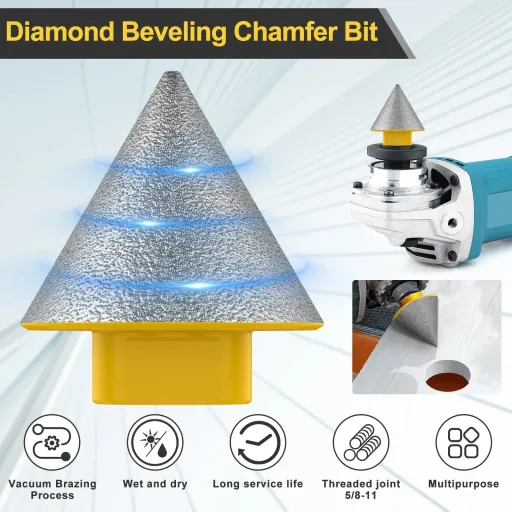 Mèche À Chanfreiner Diamantée De Qualité Supérieure M14 ,coupe-carreaux, Marbre, Béton, Scie Cloche 20-48 thumbnail 3