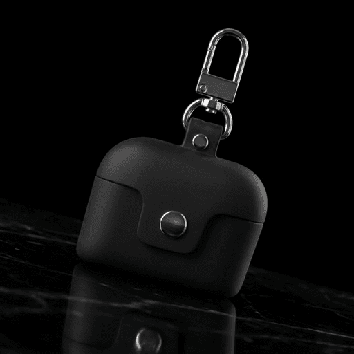 Etui En Cuire Pour Airpods Pro - Noir thumbnail 5