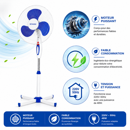 Ventilateur Sur Pied - Bo-831 thumbnail 3