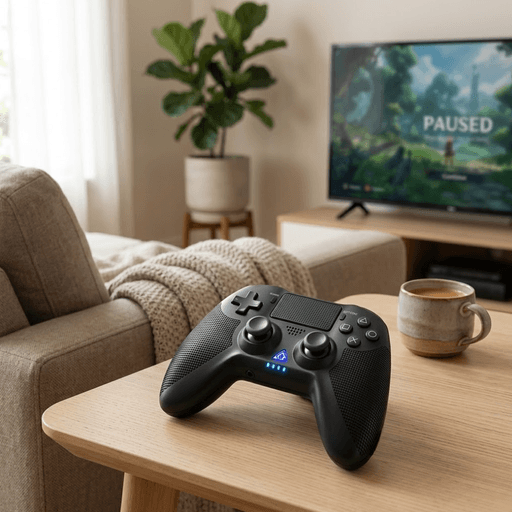 Manette Sans Fil Compatible Ps4, Pc, Ps3, Android Et Ios thumbnail 3