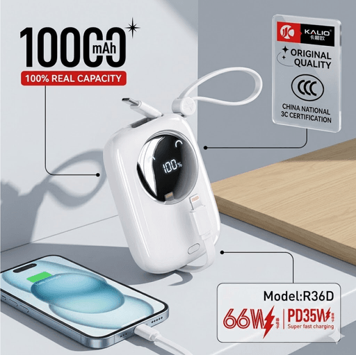 Mini Power Bank 10000mah – Batterie Externe Compacte À Charge Rapide thumbnail 3