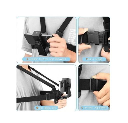 Support Poitrine Pour Caméra Sport – Réglable Avec Rotation 360° thumbnail 5