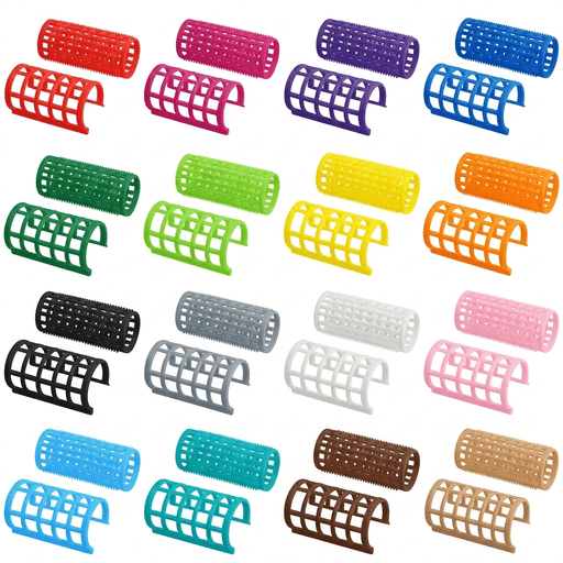 8 Rouleaux Pour Cheveux Clipsables. X Large 7cm × 3cm.Couleurs Aléatoires.  thumbnail 5