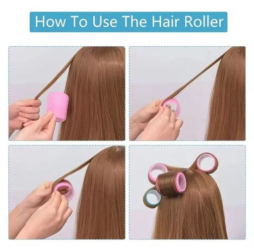 16 Rouleaux Pour Cheveux Auto Agrippant. Couleurs Aléatoires. thumbnail 4