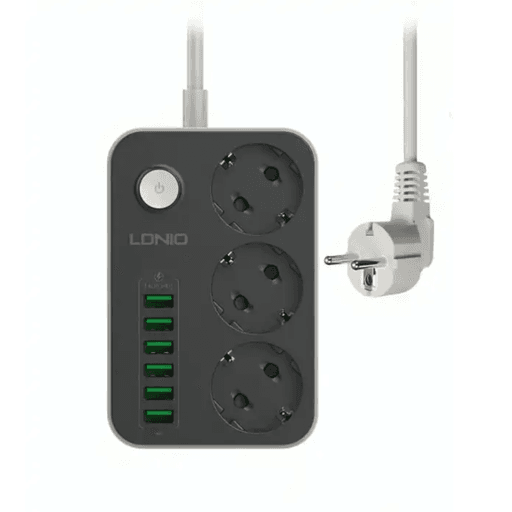 Ldnio Se3631 – Multiprise 3 Prises + 6 Ports Usb 3.4a Avec Protection Intégrée + Câble Kalio Sj127 Usb-c 120w Offert thumbnail 2