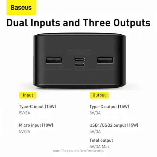 Power Bank 10000mah 15w – Noir thumbnail 2