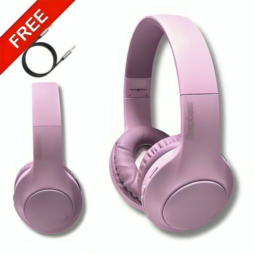 Casque Bluetooth R21 Mauve Original + Câble Auxiliaire Gratuit thumbnail 1