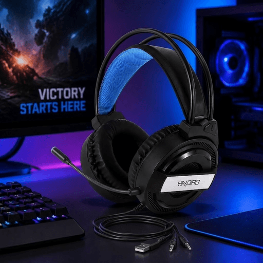 Casque Gaming Yindiao Q3 Rgb Stéréo - Black thumbnail 1