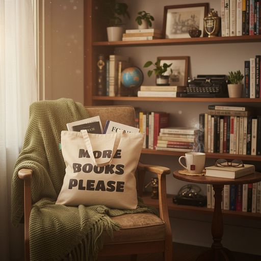 Tote Bag En Coton – More Books Please – Wanderbag thumbnail 3