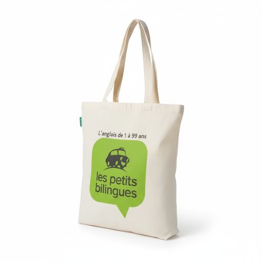 Tote Bag En Coton – Le Petit Bilingue – Wanderbag thumbnail 1