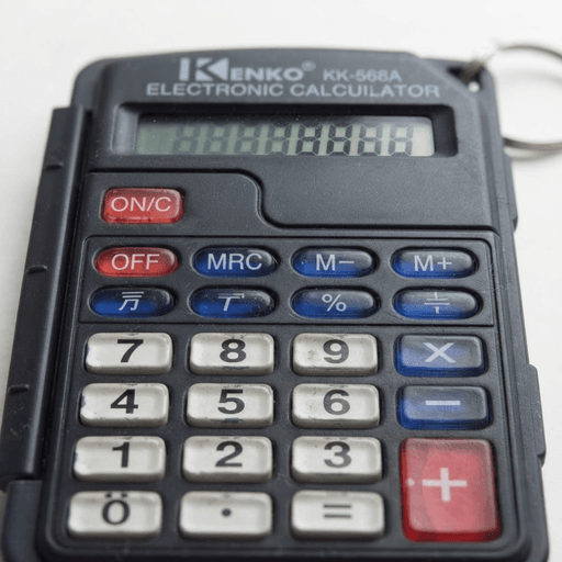 Mini Calculatrice De Poche Kk-568a Avec Porte-clés thumbnail 2