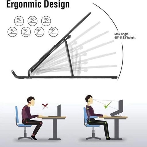 Support PC Portable Pliable Réglable thumbnail 5