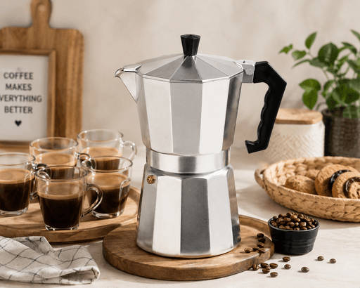 Cafetière Italienne – Aluminium Argenté thumbnail 2