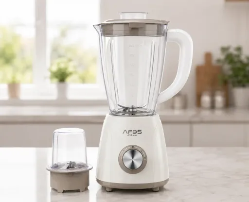 Blendy Blender 250 W Avec Bol En Verre 1,4 L & Moulin – 4 Lames En Inox thumbnail 2