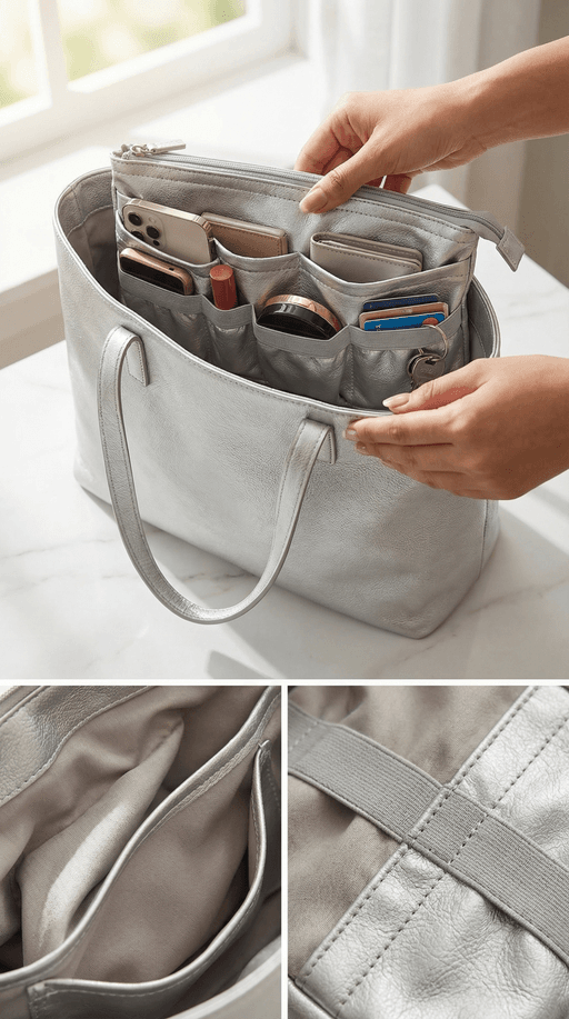 Organisateur De Sac À Main Multi-poches Intelligent thumbnail 6