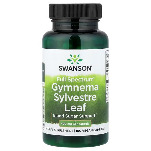 Feuille De Gymnema Sylvestre Full Spectrum®, 400 Mg, 100 Capsules Véganes thumbnail 1