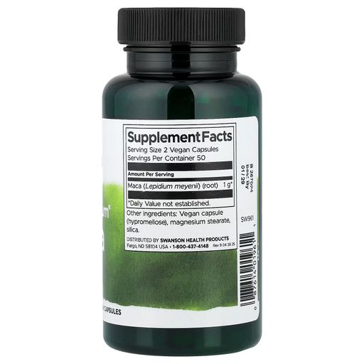 Full Spectrum® Maca, 500 Mg, 100 Capsules Vegan thumbnail 7