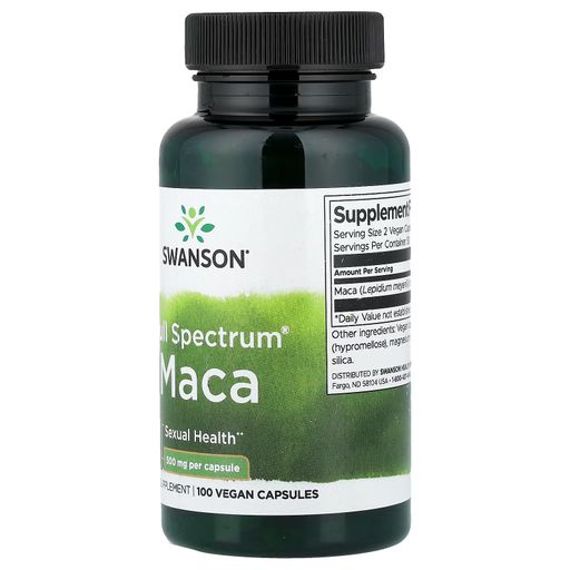Full Spectrum® Maca, 500 Mg, 100 Capsules Vegan thumbnail 8