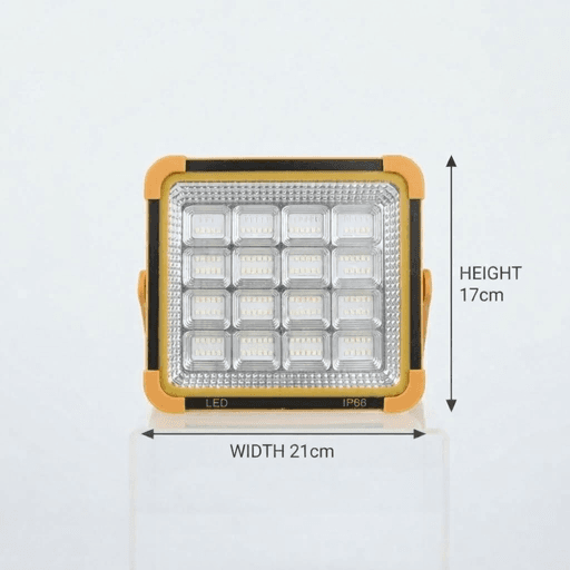 Projecteur Solaire Led Ip66 Haute Puissance – Recharge Solaire & Support Réglable – 21cm X 17cm thumbnail 3