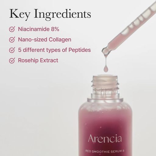 Red Smoothie Serum 8 , Niacinamide 8% + Collagen & Peptide thumbnail 2